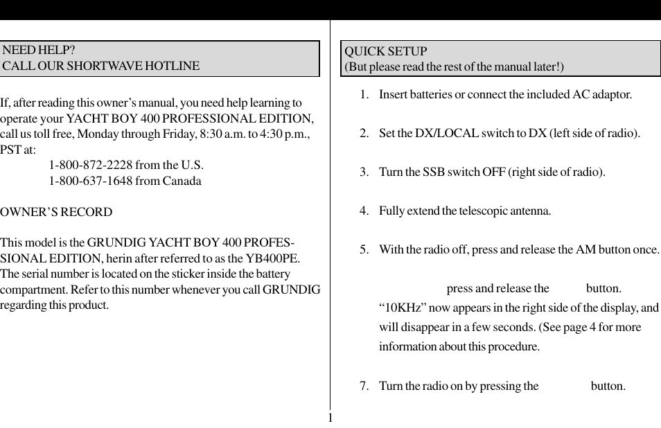 Grundig 400 PE User Manual | Page 2 / 30
