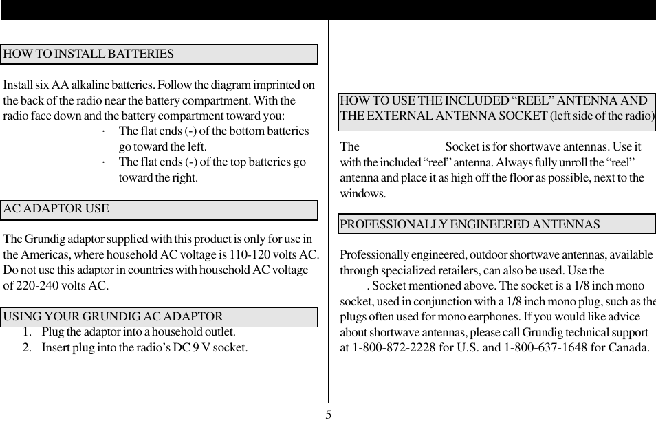 Grundig 400 PE User Manual | Page 6 / 30