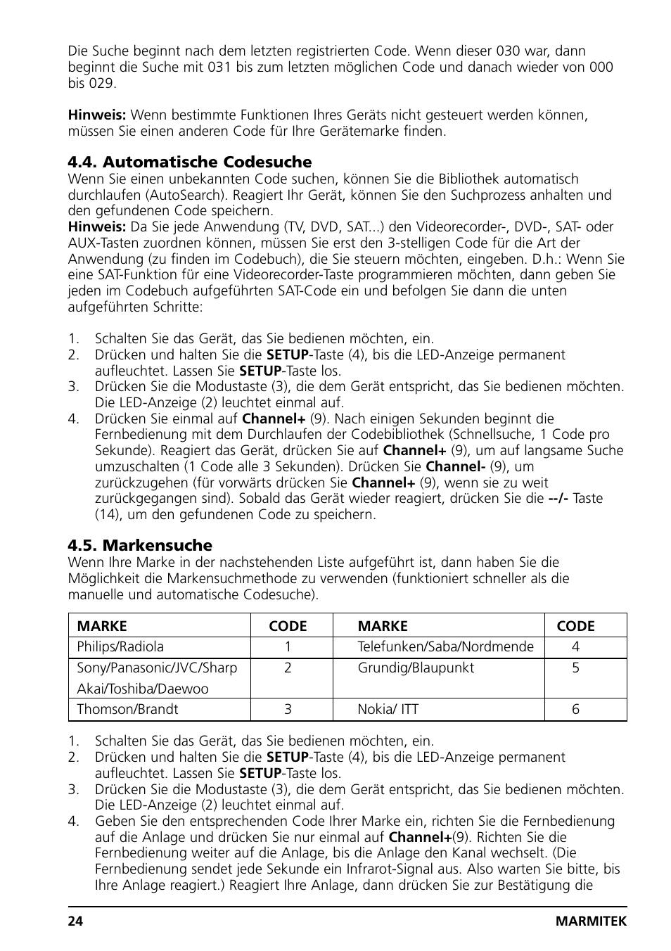 Grundig PC CONTROL User Manual | Page 24 / 56