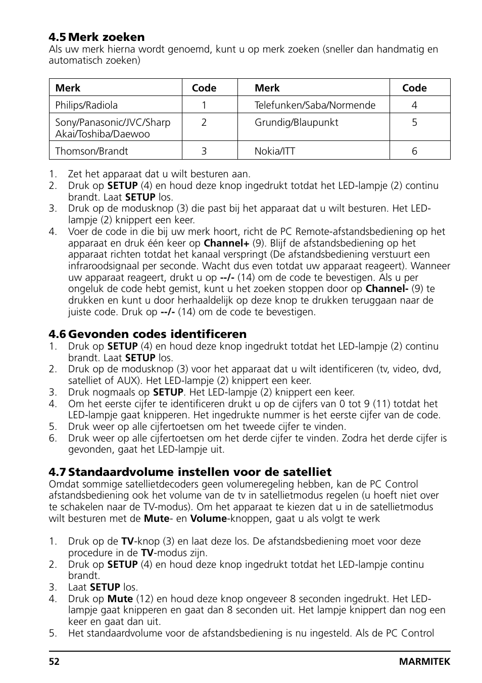 Grundig PC CONTROL User Manual | Page 52 / 56