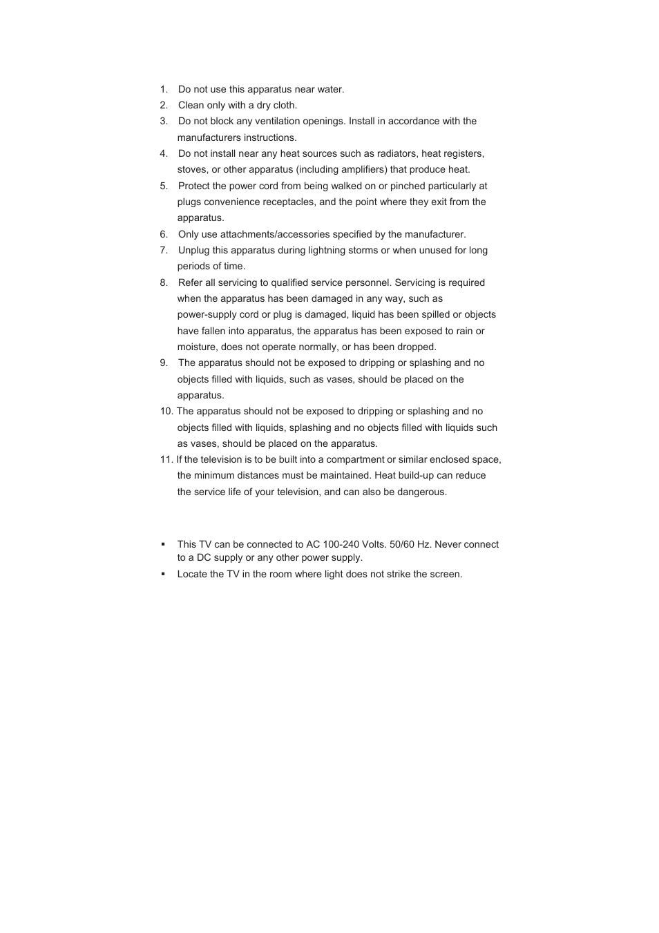 Safety instructions | Grundig GLCD1906HDVW User Manual | Page 4 / 44