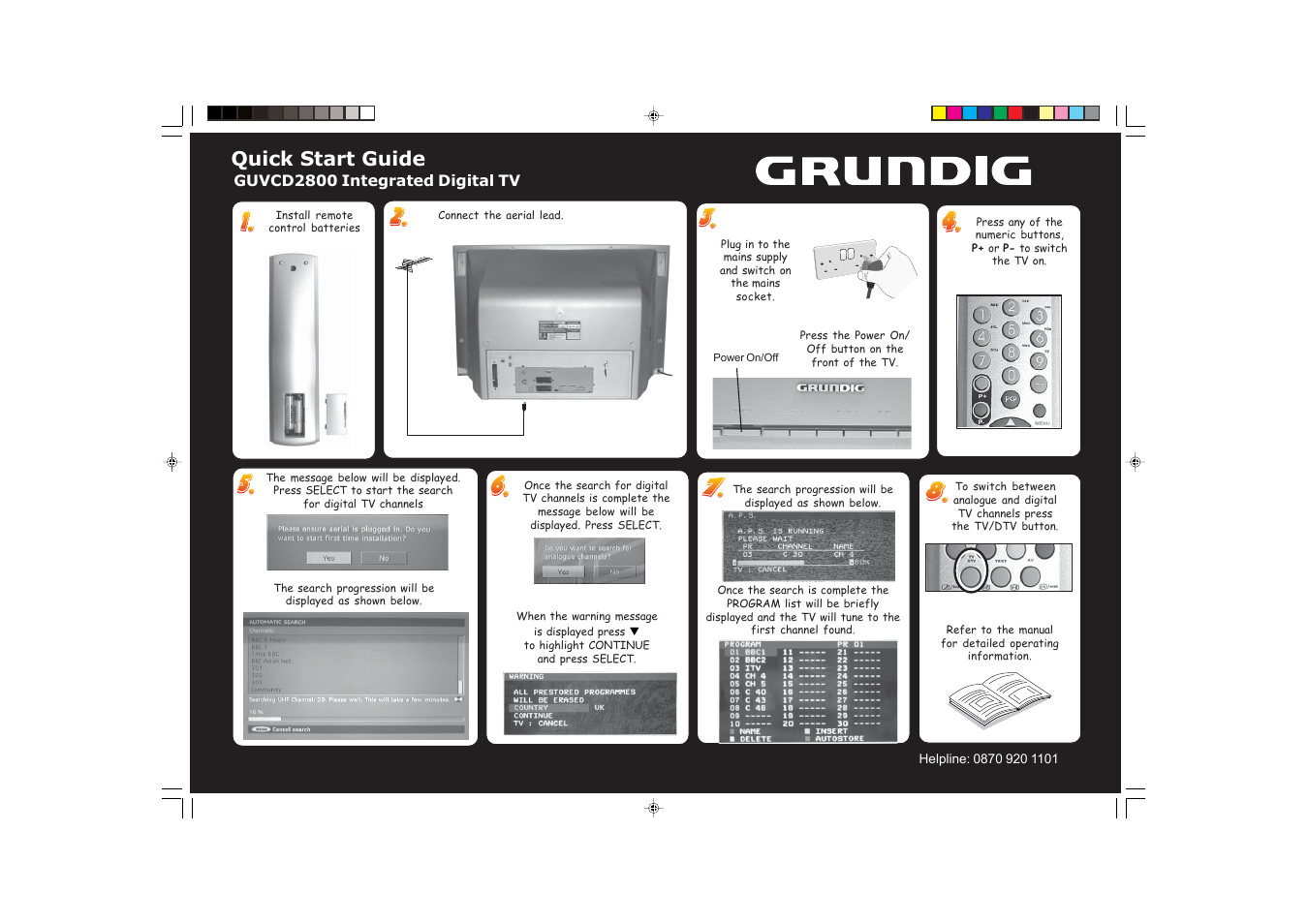 Grundig GUVCD2800 User Manual | 2 pages