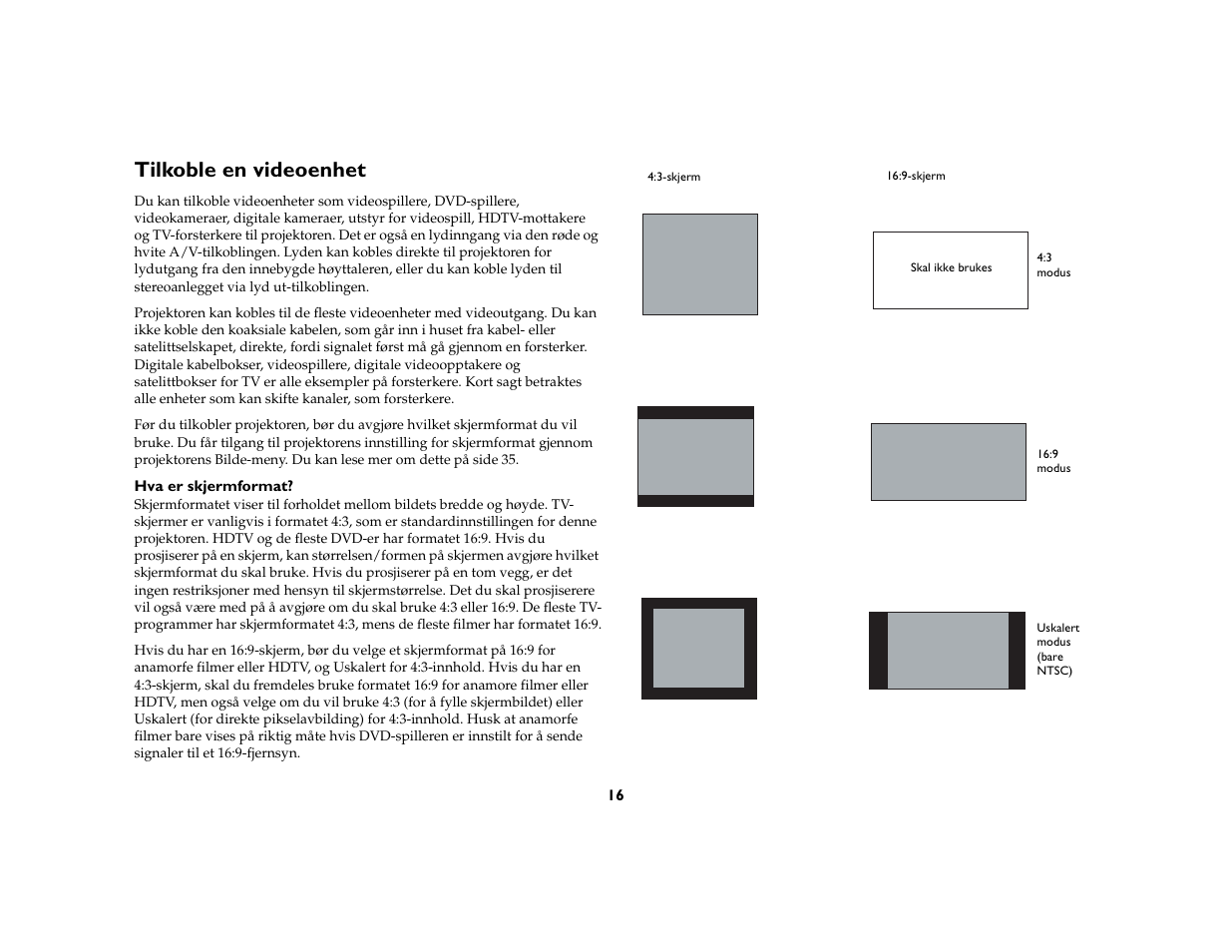 Tilkoble en videoenhet | Grundig DLPTM Projector User Manual | Page 18 / 47