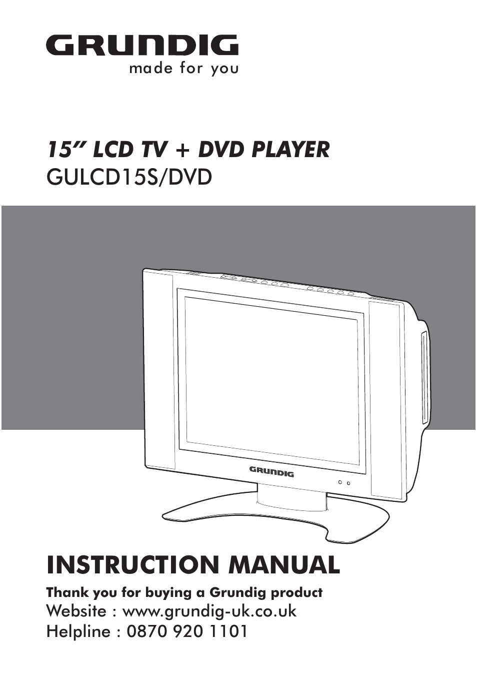 Grundig GULCD15S/DVD User Manual | 34 pages