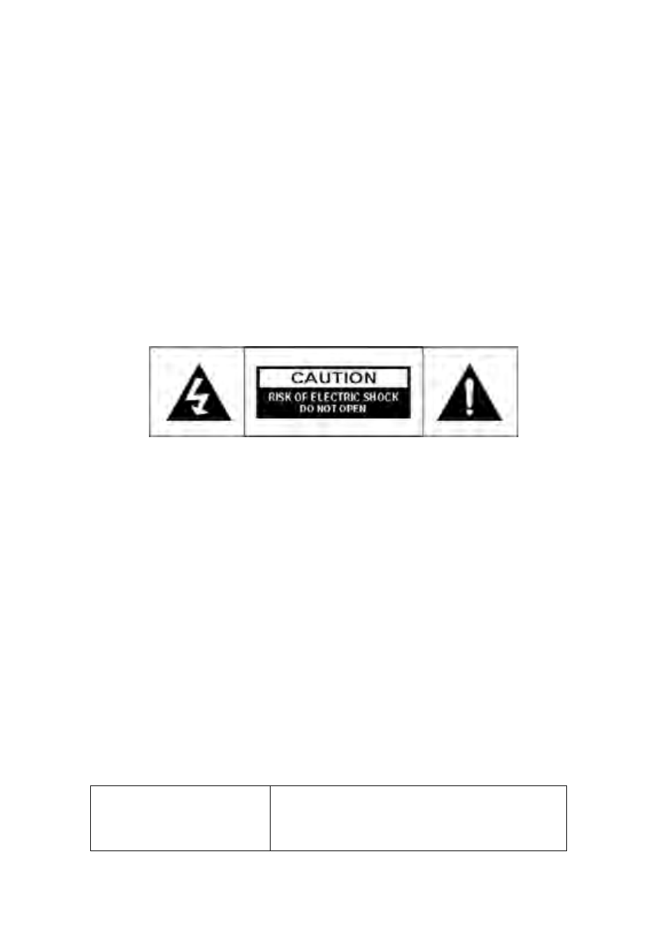 X. specifications, Warning | Grundig GLCD1906HDV User Manual | Page 40 / 45