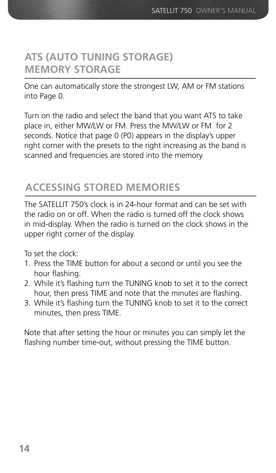 Grundig SATELLIT 750 User Manual | Page 14 / 72