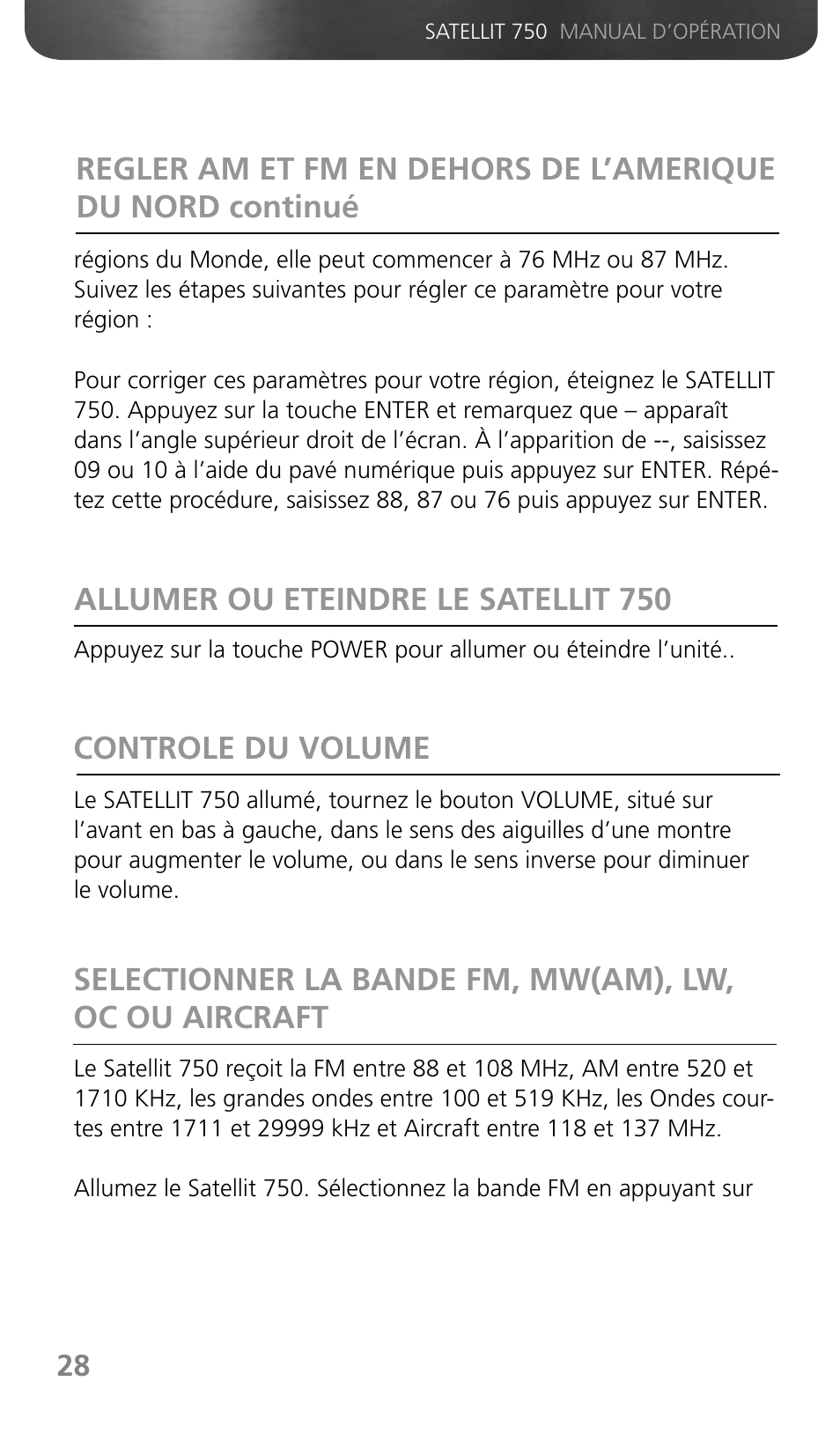 Grundig SATELLIT 750 User Manual | Page 28 / 72