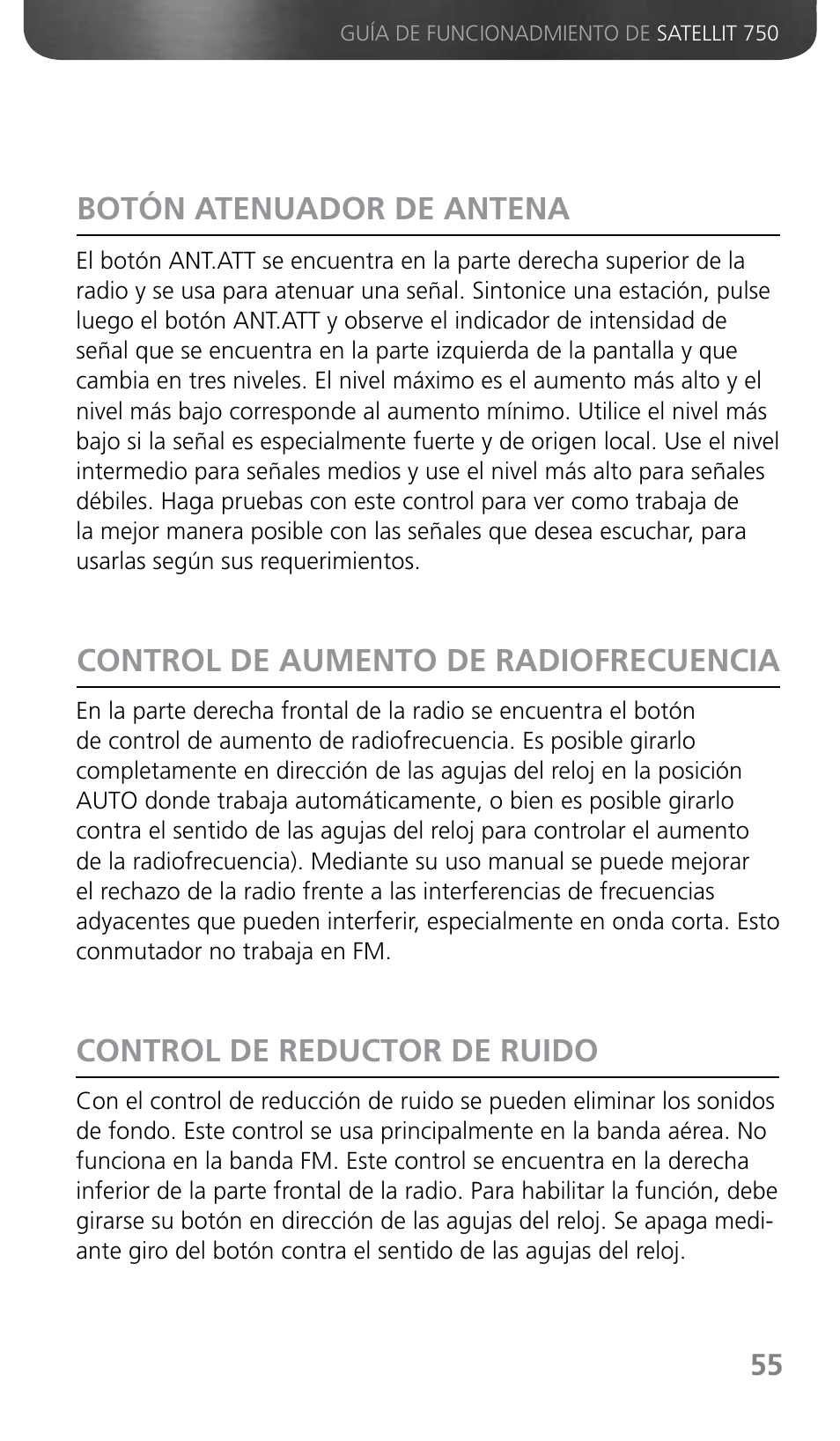 Botón atenuador de antena sintonización de sbb | Grundig SATELLIT 750 User Manual | Page 55 / 72