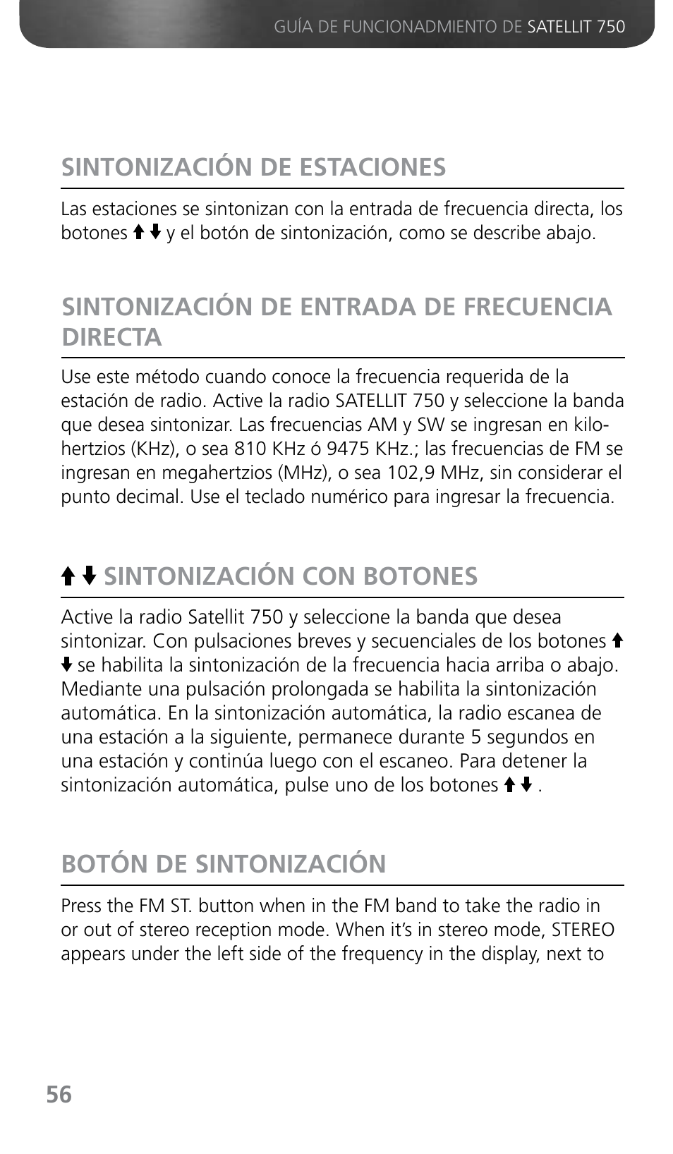 Sintonización de estaciones | Grundig SATELLIT 750 User Manual | Page 56 / 72