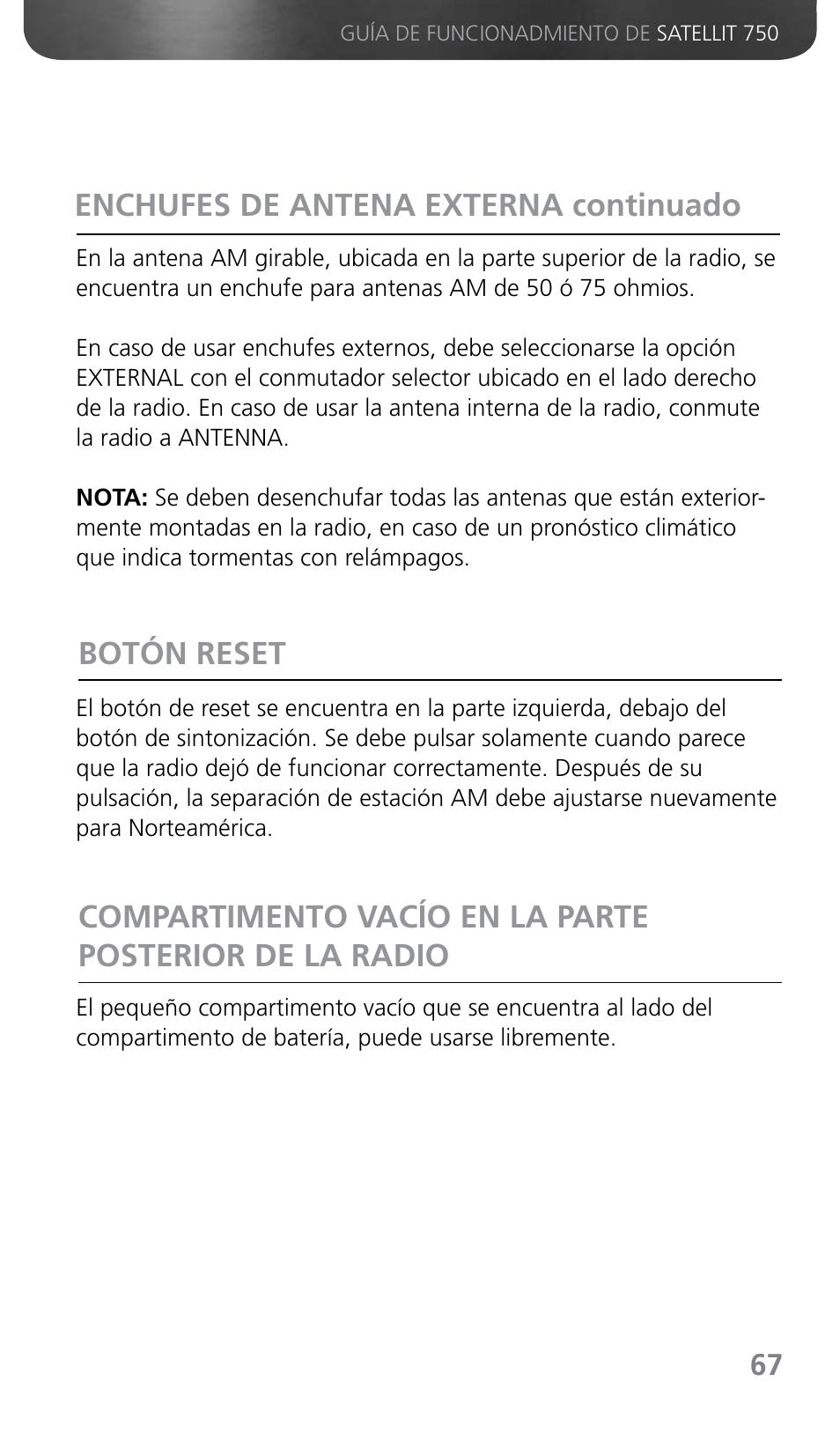 Grundig SATELLIT 750 User Manual | Page 67 / 72