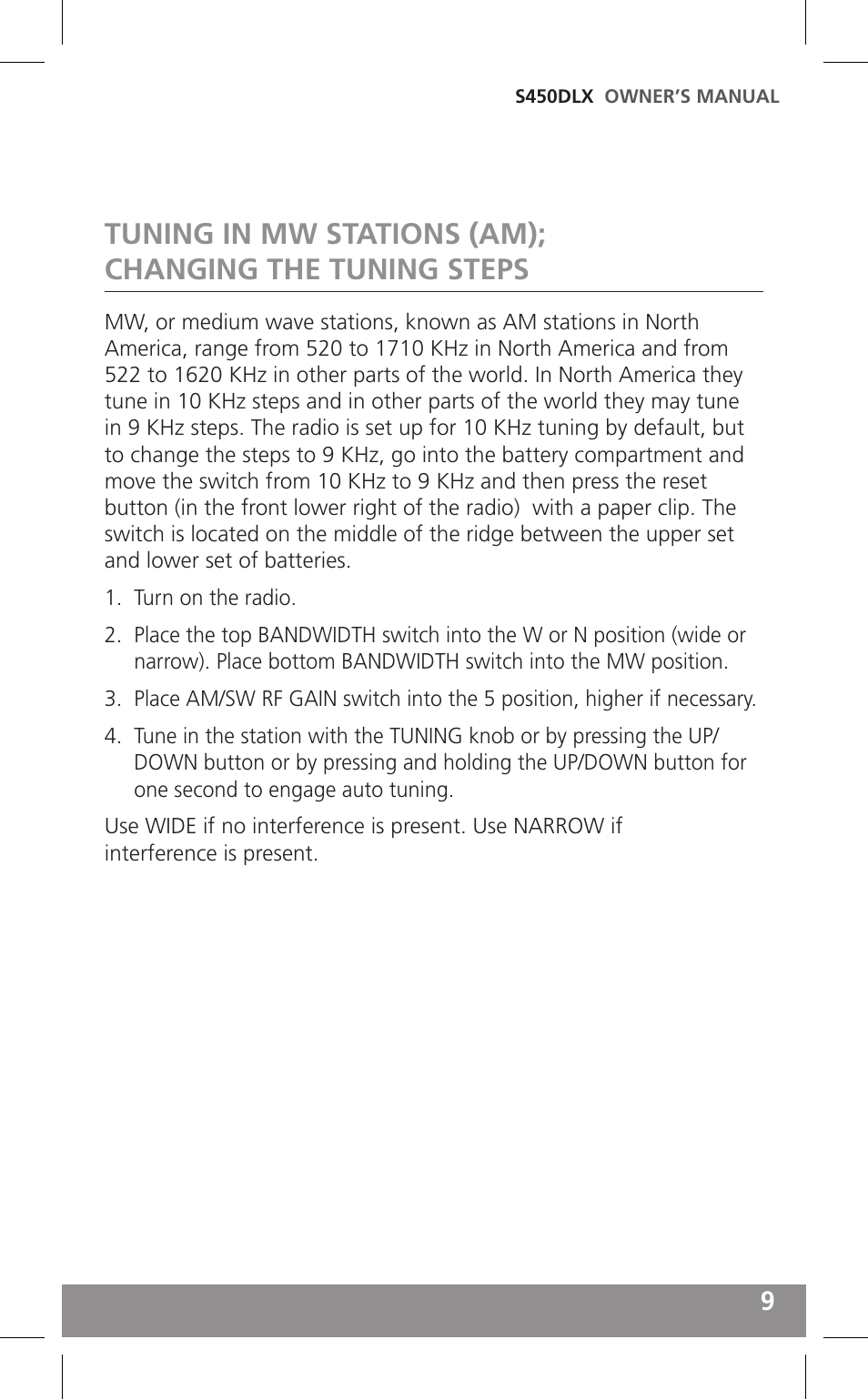 Grundig FIELD RADIO S450DLX User Manual | Page 9 / 86