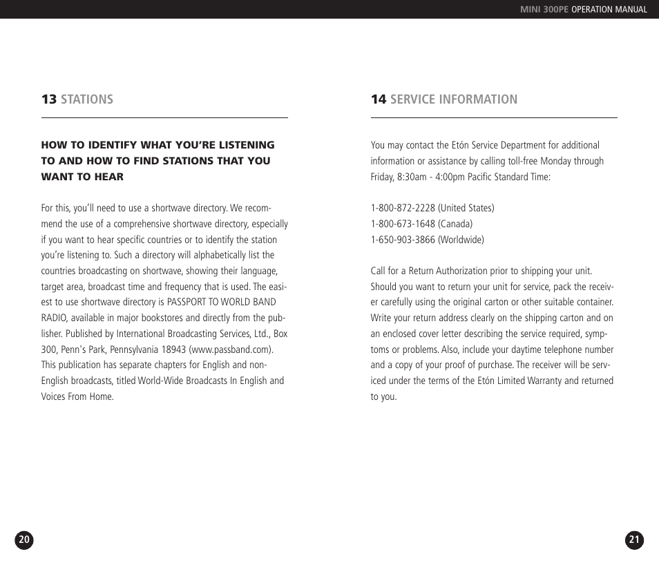 Grundig 300PE User Manual | Page 11 / 14