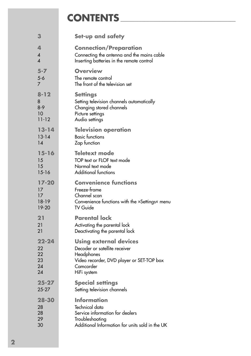 Grundig Xentia MFS 72-4610/8 TOP User Manual | Page 2 / 31