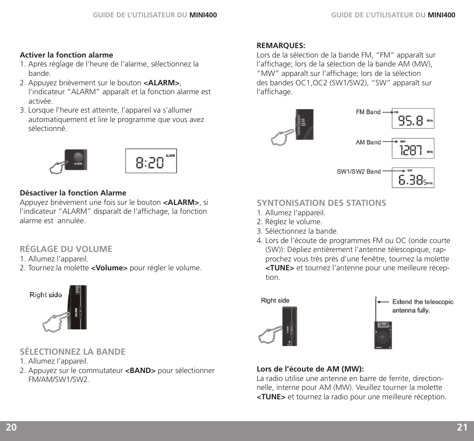 Grundig MINI400 User Manual | Page 11 / 21