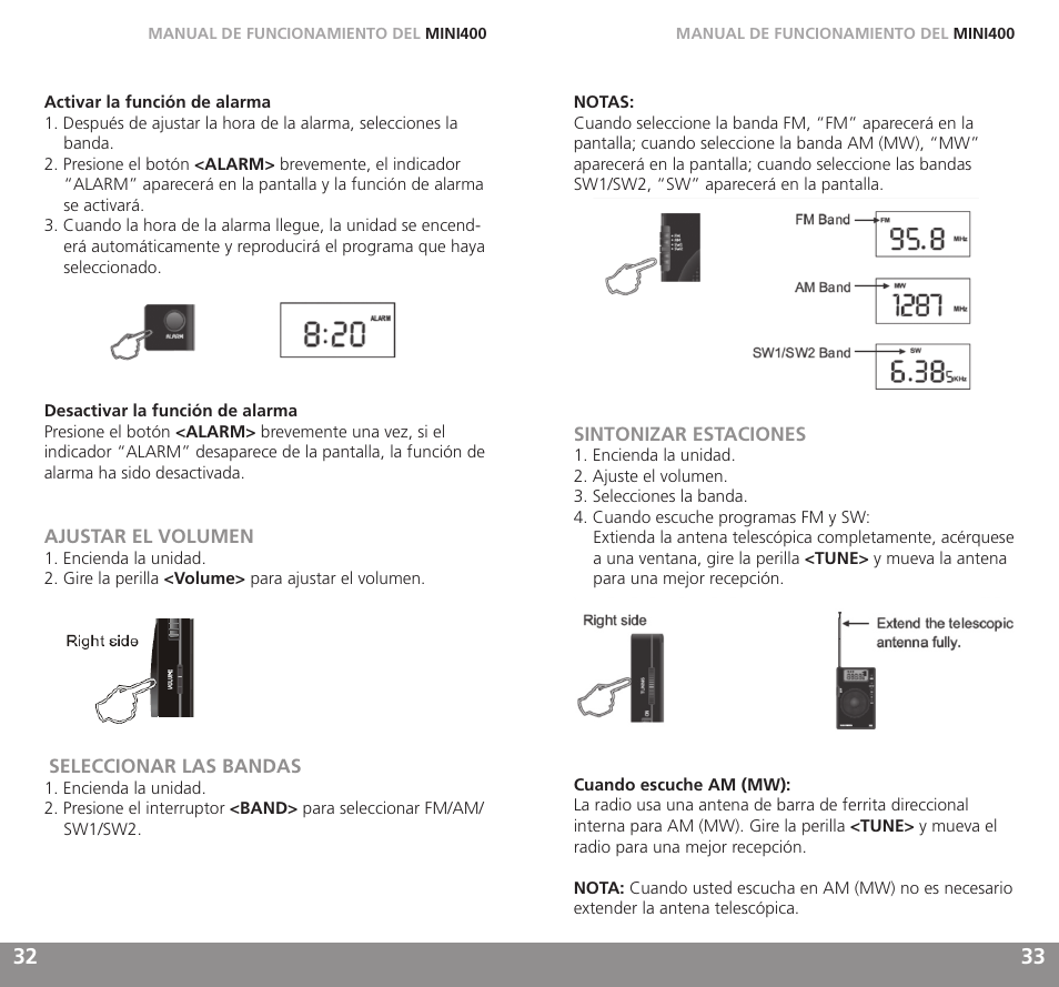 Grundig MINI400 User Manual | Page 17 / 21
