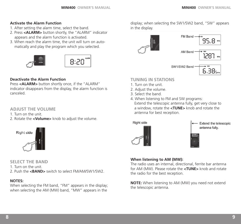 Grundig MINI400 User Manual | Page 5 / 21