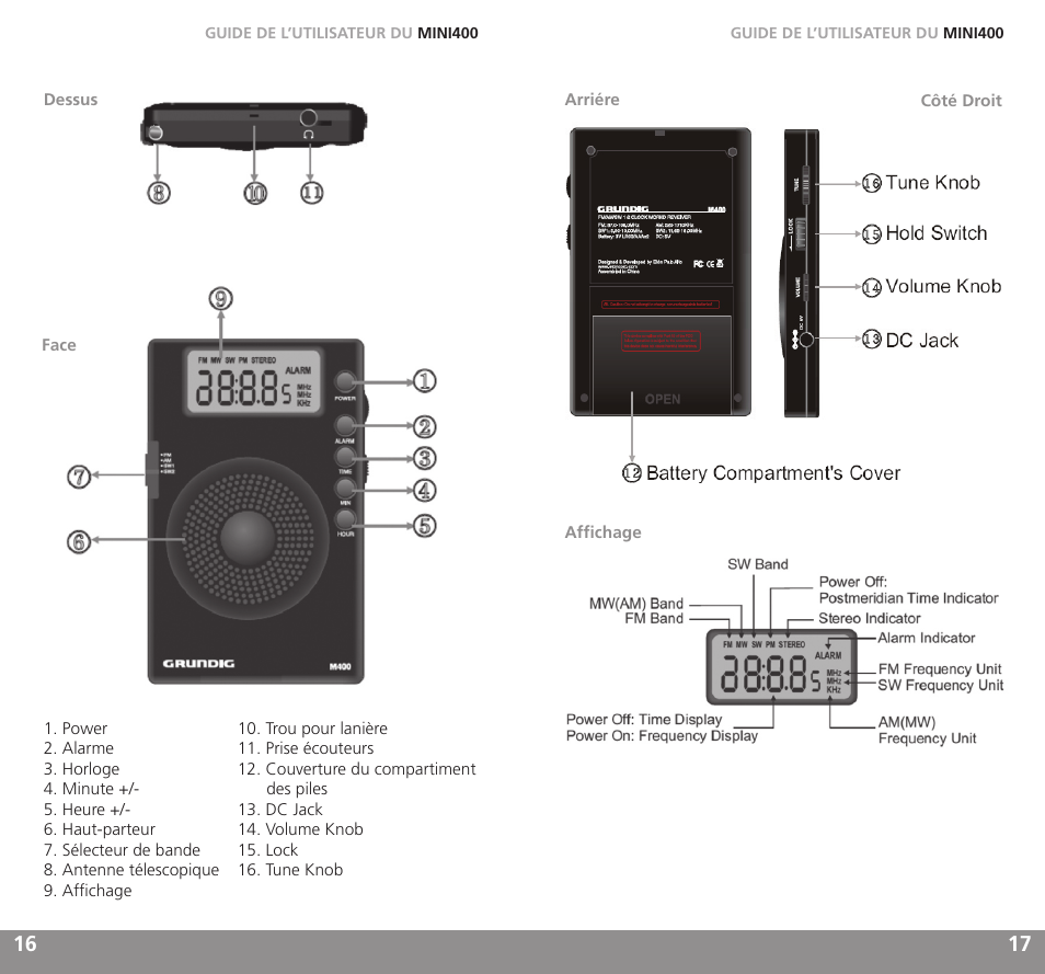 Grundig MINI400 User Manual | Page 9 / 21
