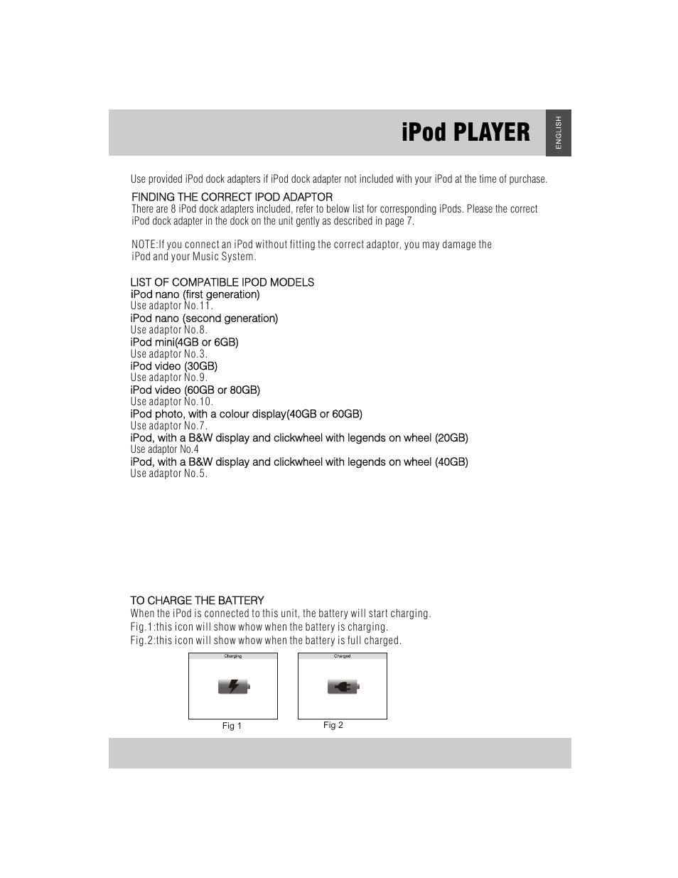 Ipod player 8 | Grundig CDS2500IPW User Manual | Page 11 / 22