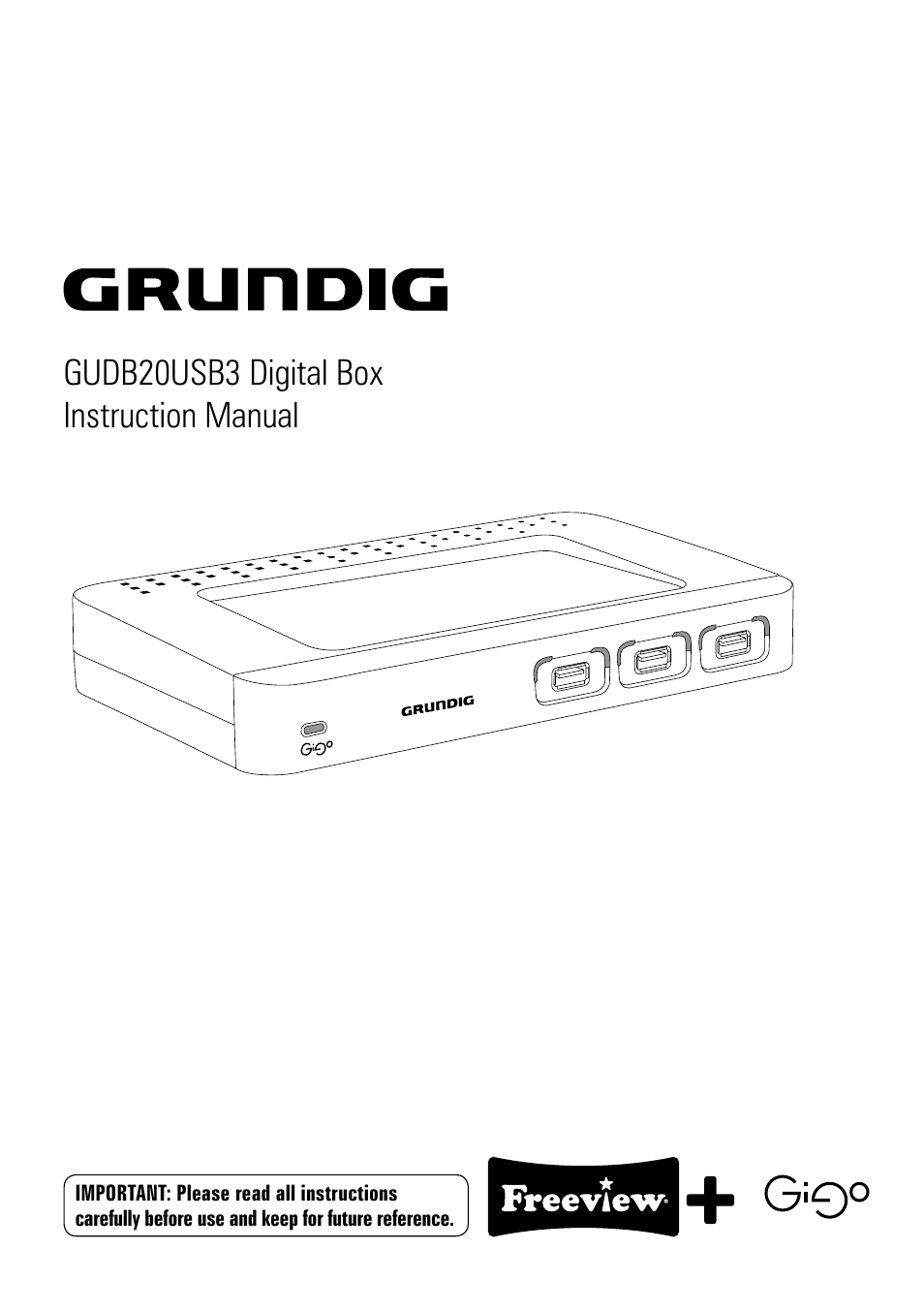 Grundig GUDB20USB3 User Manual | 25 pages