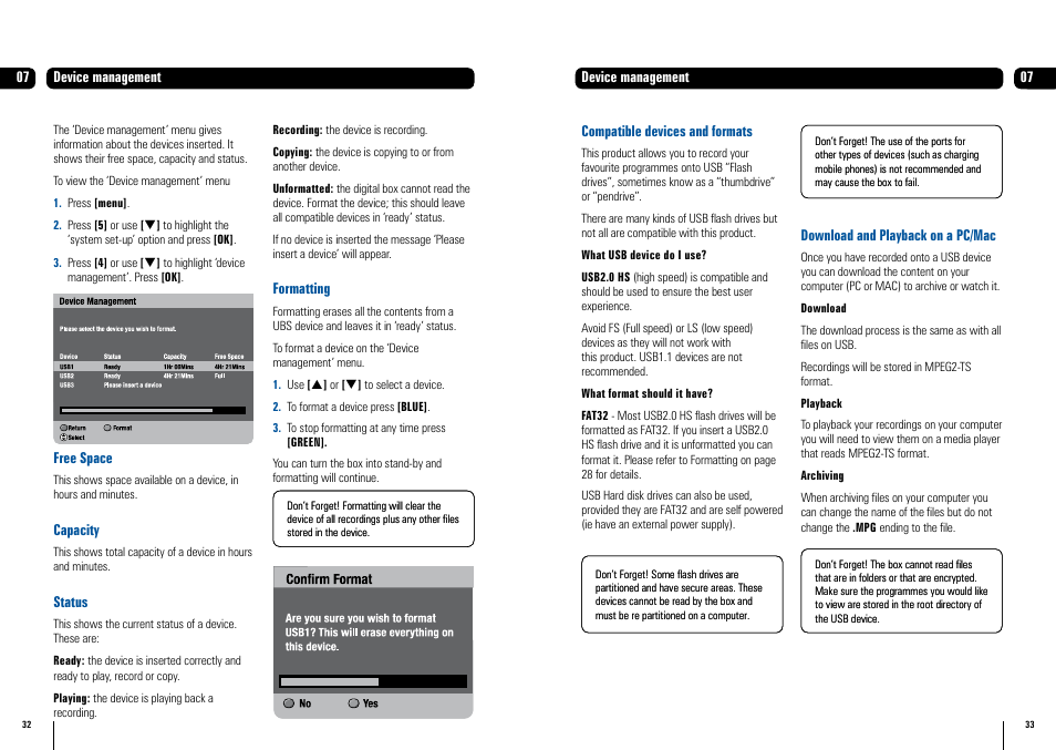 Grundig GUDB20USB3 User Manual | Page 17 / 25
