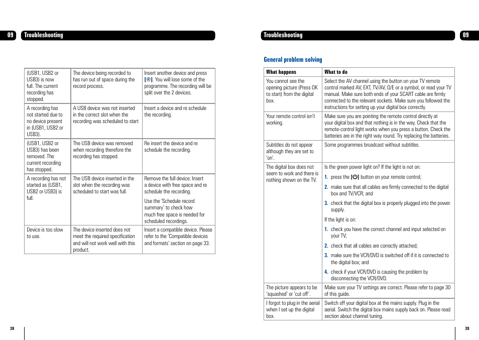 Grundig GUDB20USB3 User Manual | Page 20 / 25