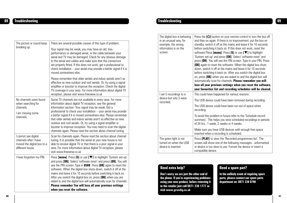 Grundig GUDB20USB3 User Manual | Page 21 / 25