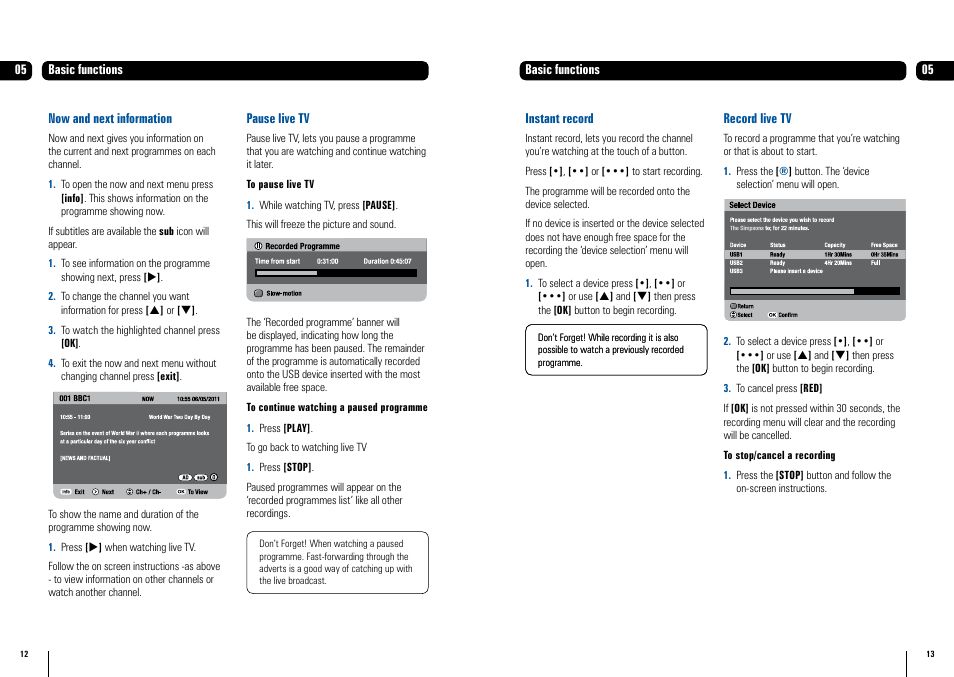 Grundig GUDB20USB3 User Manual | Page 7 / 25