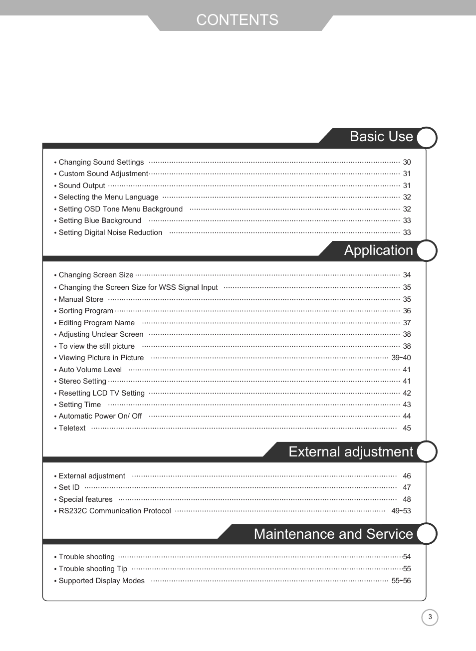 Grundig Xentia LXW 102-8625 REF User Manual | Page 3 / 60