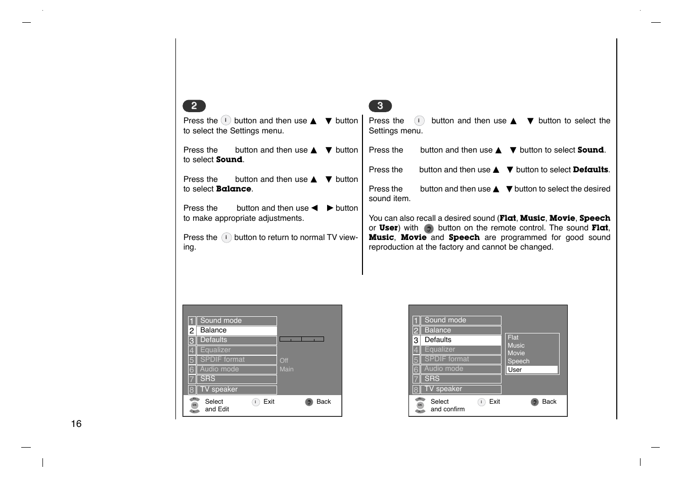 Setting up tv stations, Sound adjustment | Grundig Cinemo GLCD4000HD User Manual | Page 16 / 48