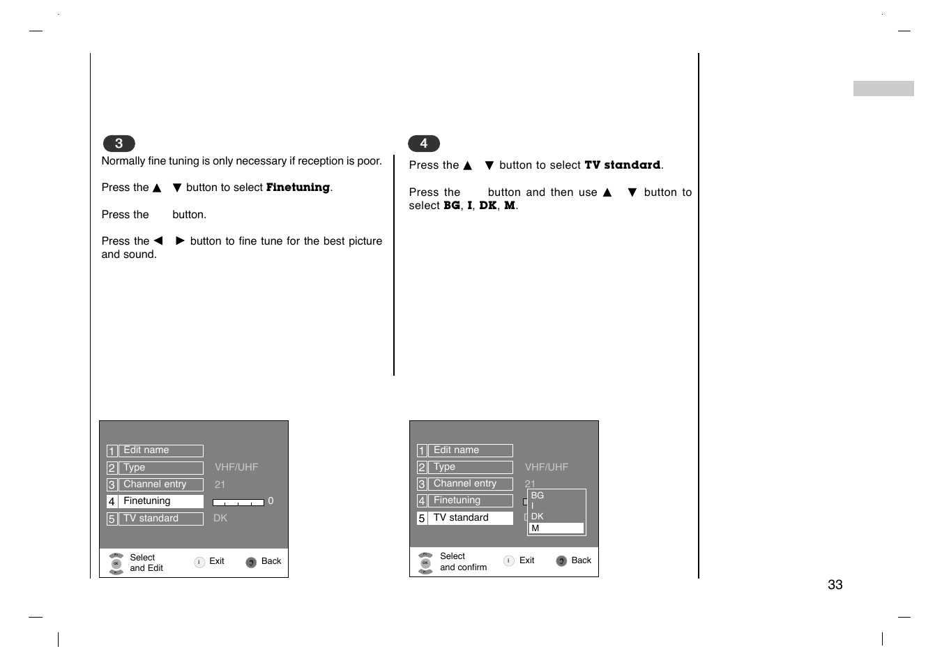 Preset list menu | Grundig Cinemo GLCD4000HD User Manual | Page 33 / 48