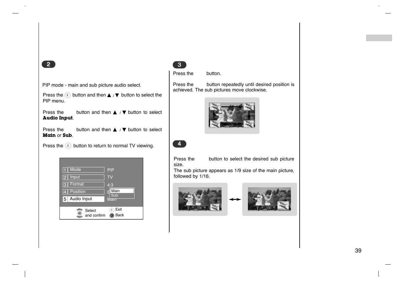 Pip (picture-in-picture) feature | Grundig Cinemo GLCD4000HD User Manual | Page 39 / 48