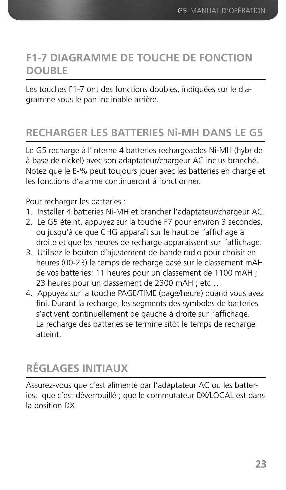 Grundig G5 User Manual | Page 25 / 64