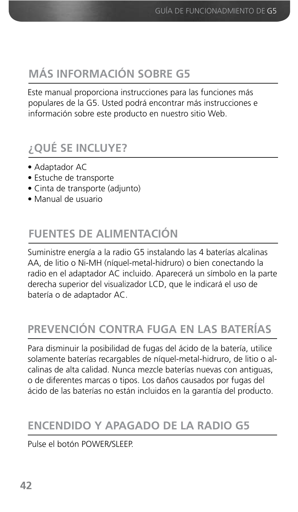 Grundig G5 User Manual | Page 44 / 64