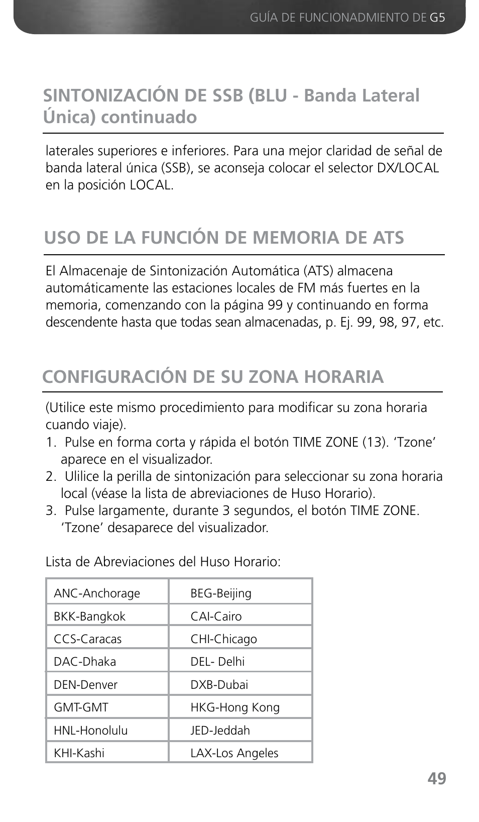 Grundig G5 User Manual | Page 51 / 64