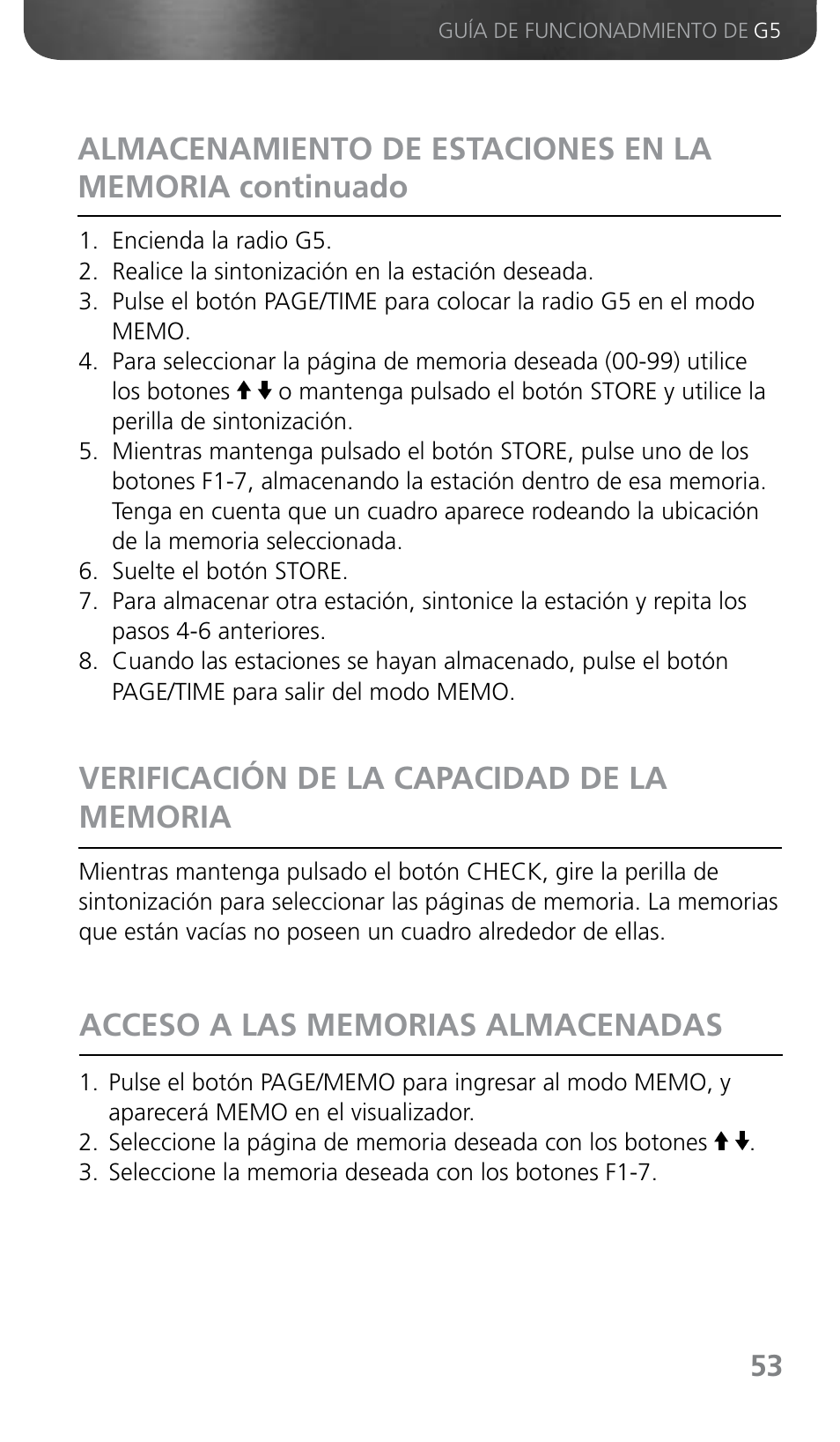 Grundig G5 User Manual | Page 55 / 64