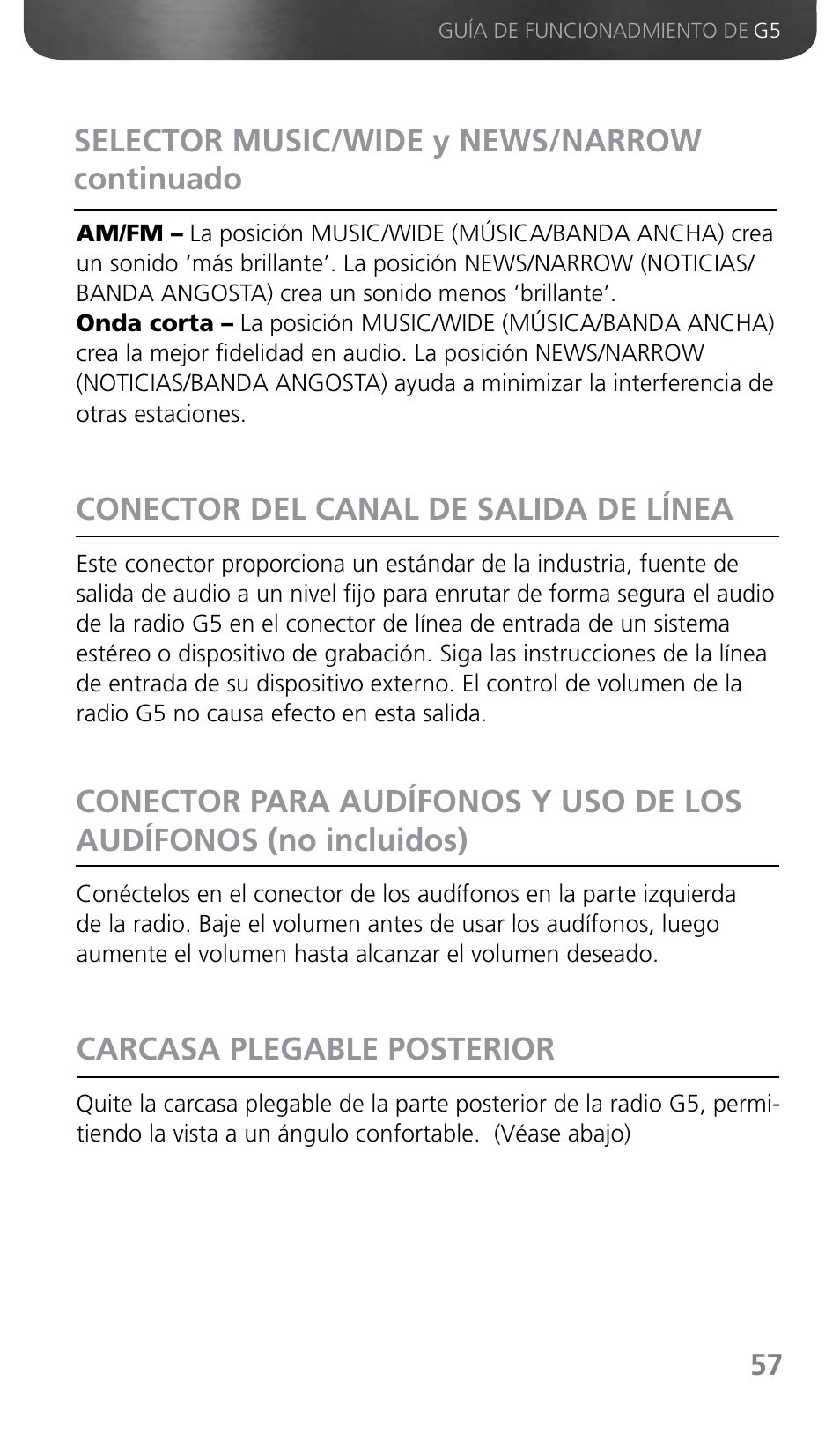 Grundig G5 User Manual | Page 59 / 64