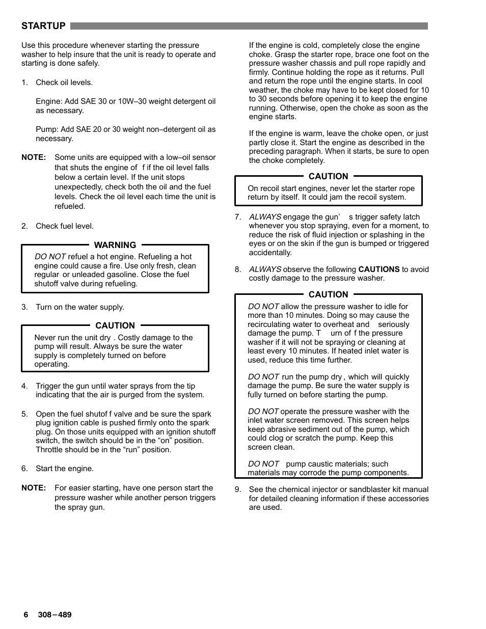 Graco Inc. Hydra Clean 3035 User Manual | Page 6 / 20