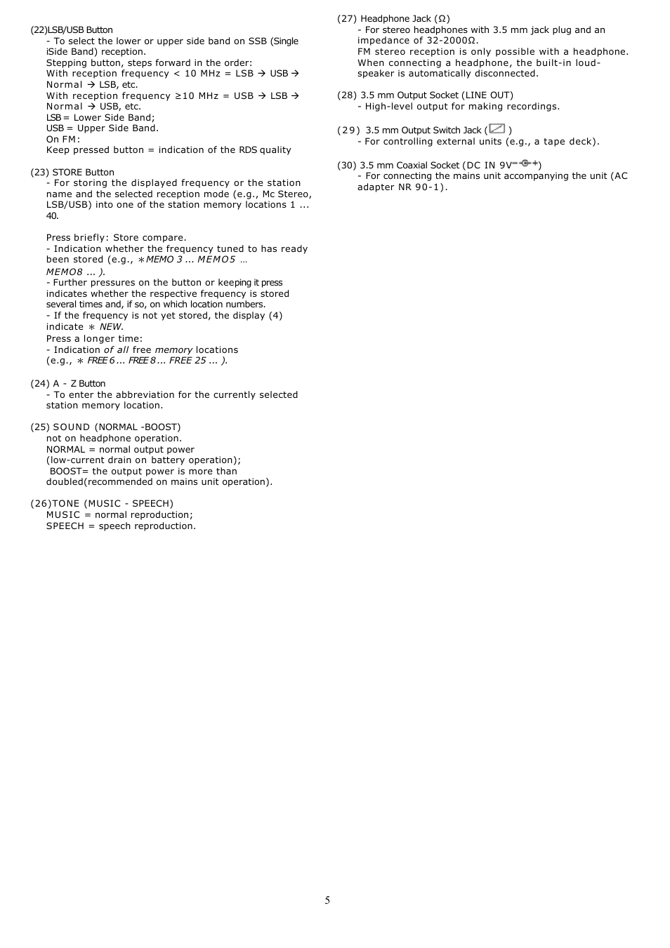 Grundig YB500 User Manual | Page 5 / 29