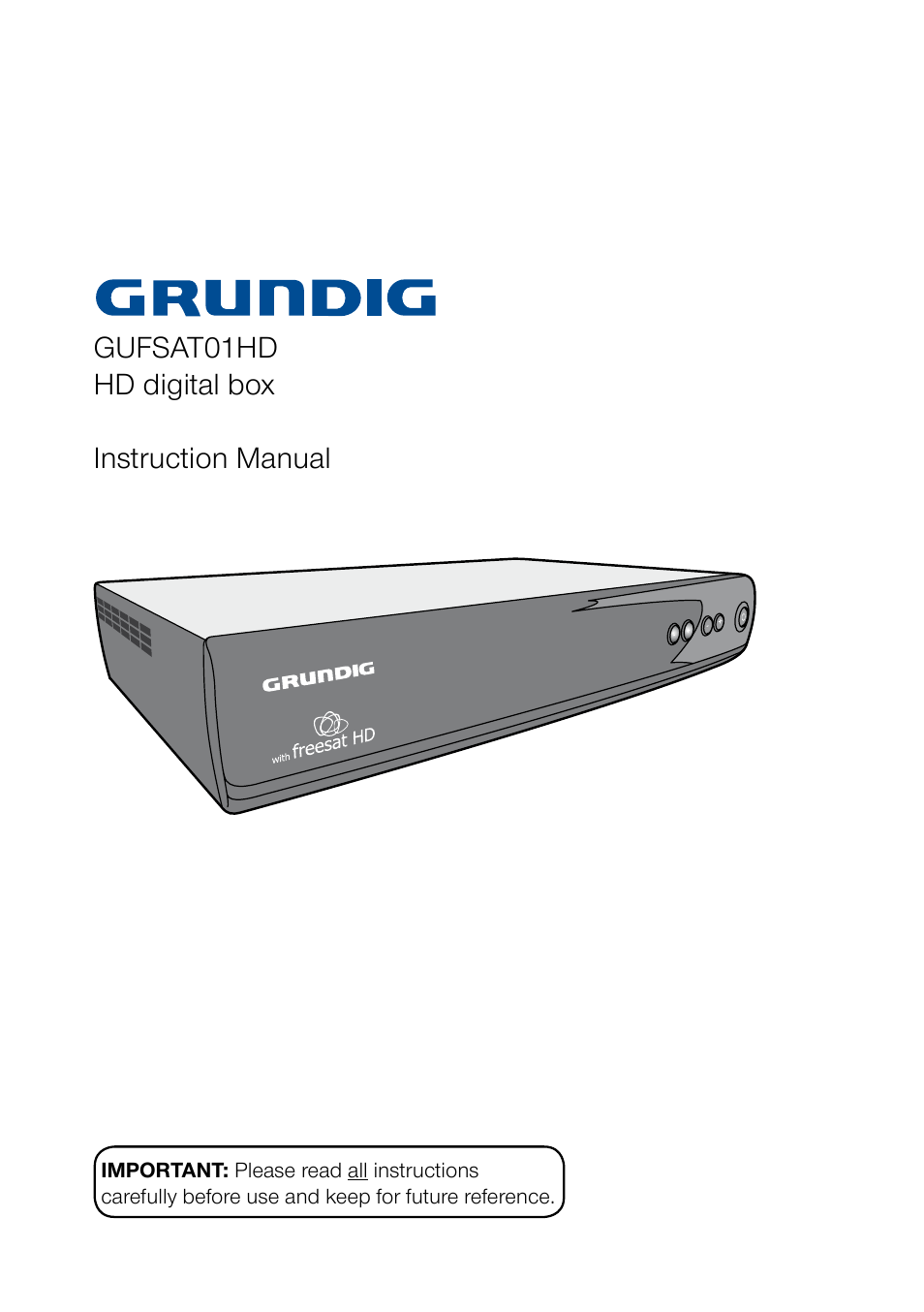 Grundig GUFSAT01HD User Manual | 12 pages