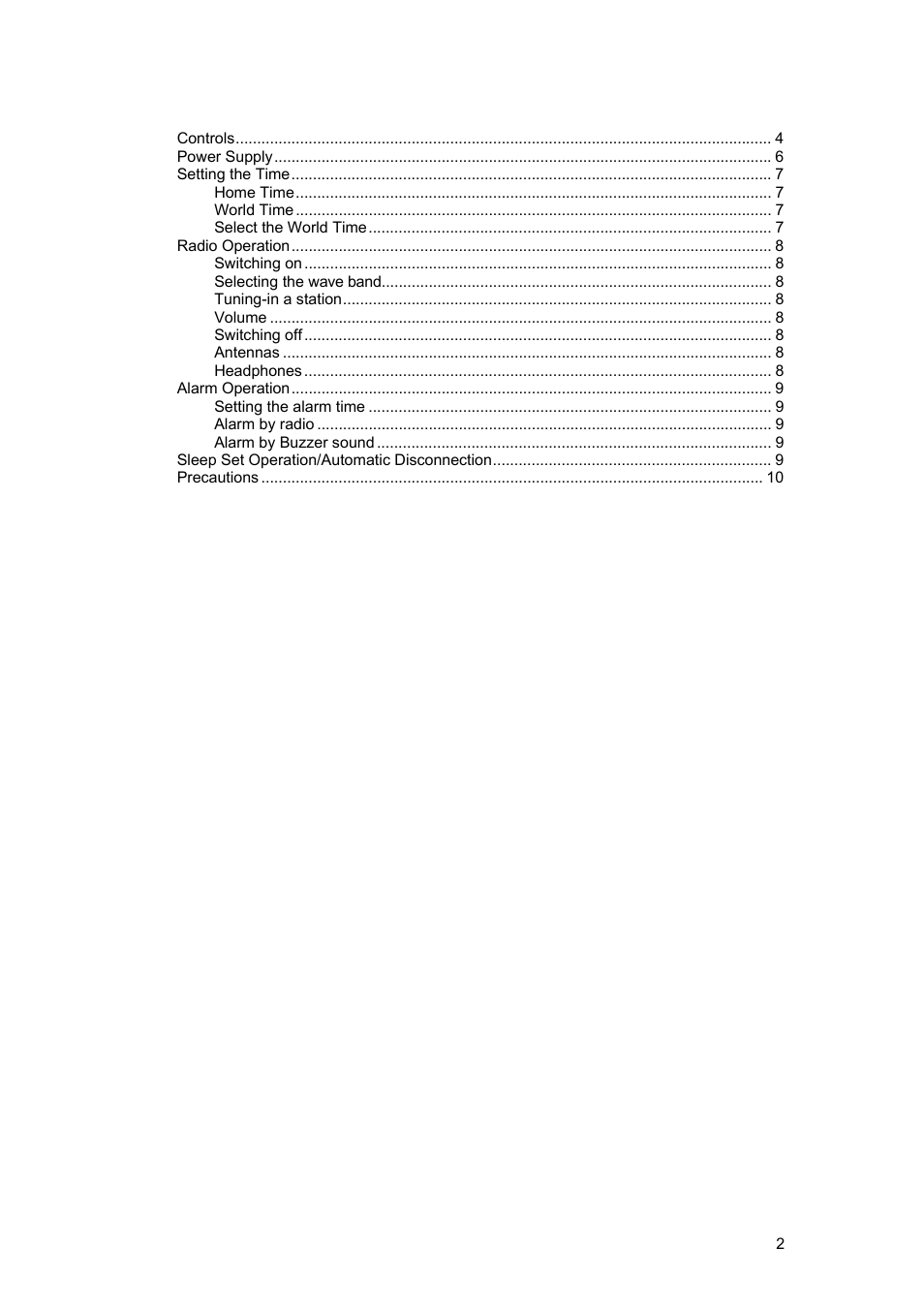 Grundig TRAVELLER II PE User Manual | Page 2 / 10