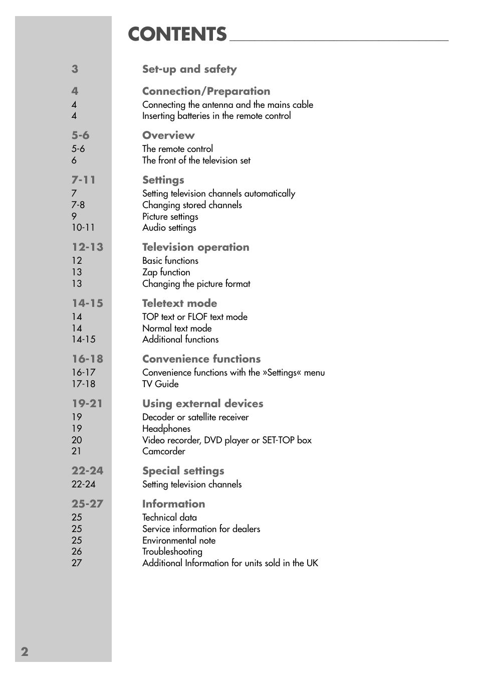 Grundig MFS 55-4601/8 User Manual | Page 2 / 28