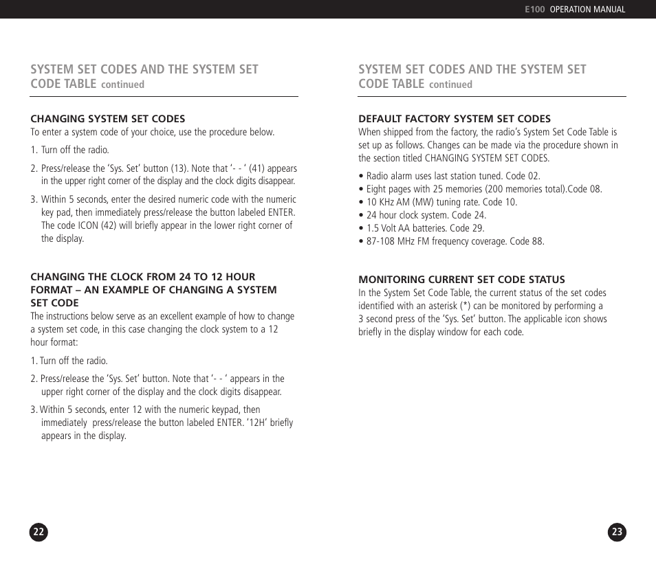 Grundig E100 User Manual | Page 12 / 22