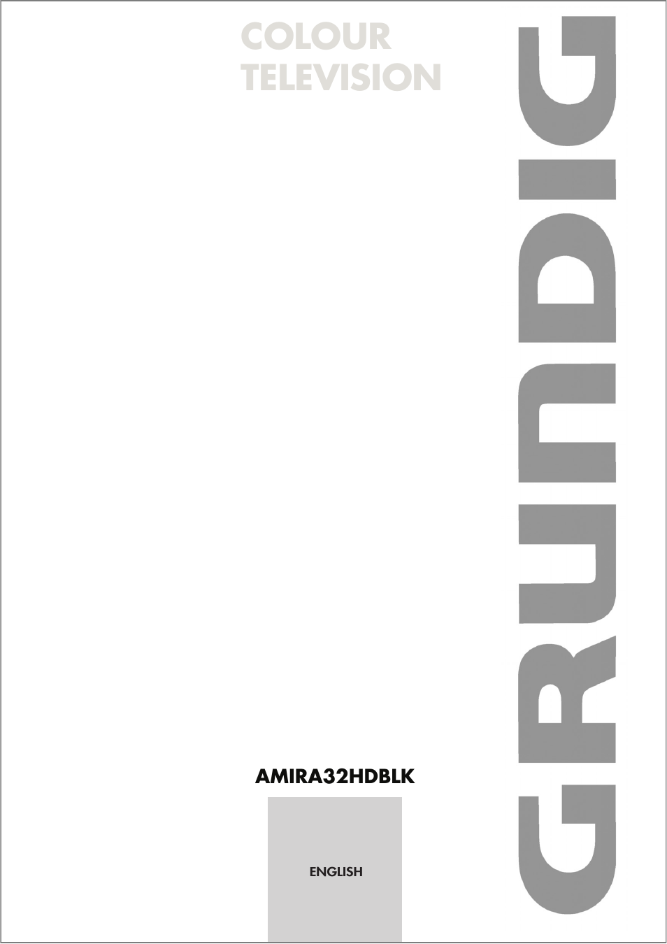 Grundig AMIRA32HDBLK User Manual | 22 pages