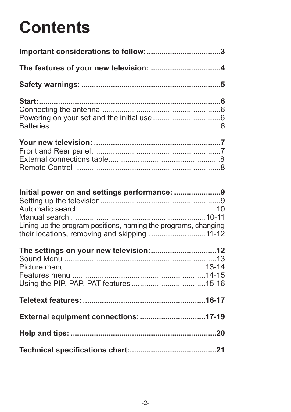 Grundig AMIRA32HDBLK User Manual | Page 2 / 22