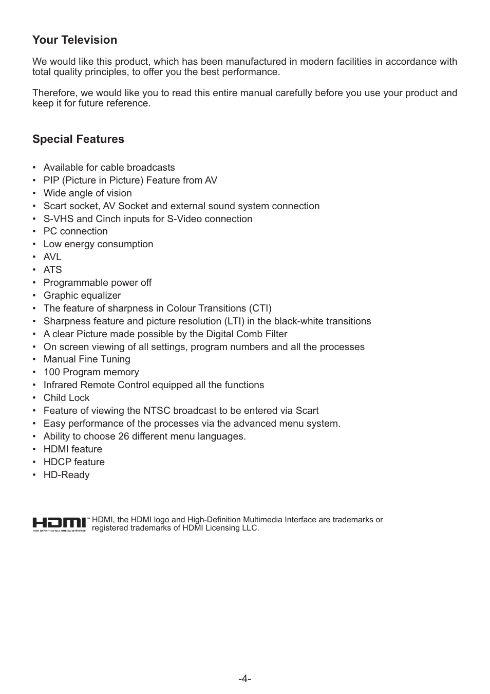 Grundig AMIRA32HDBLK User Manual | Page 4 / 22