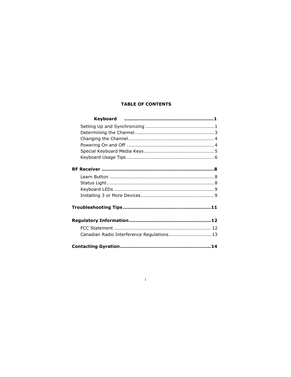 Gyration GP3200 User Manual | Page 3 / 19
