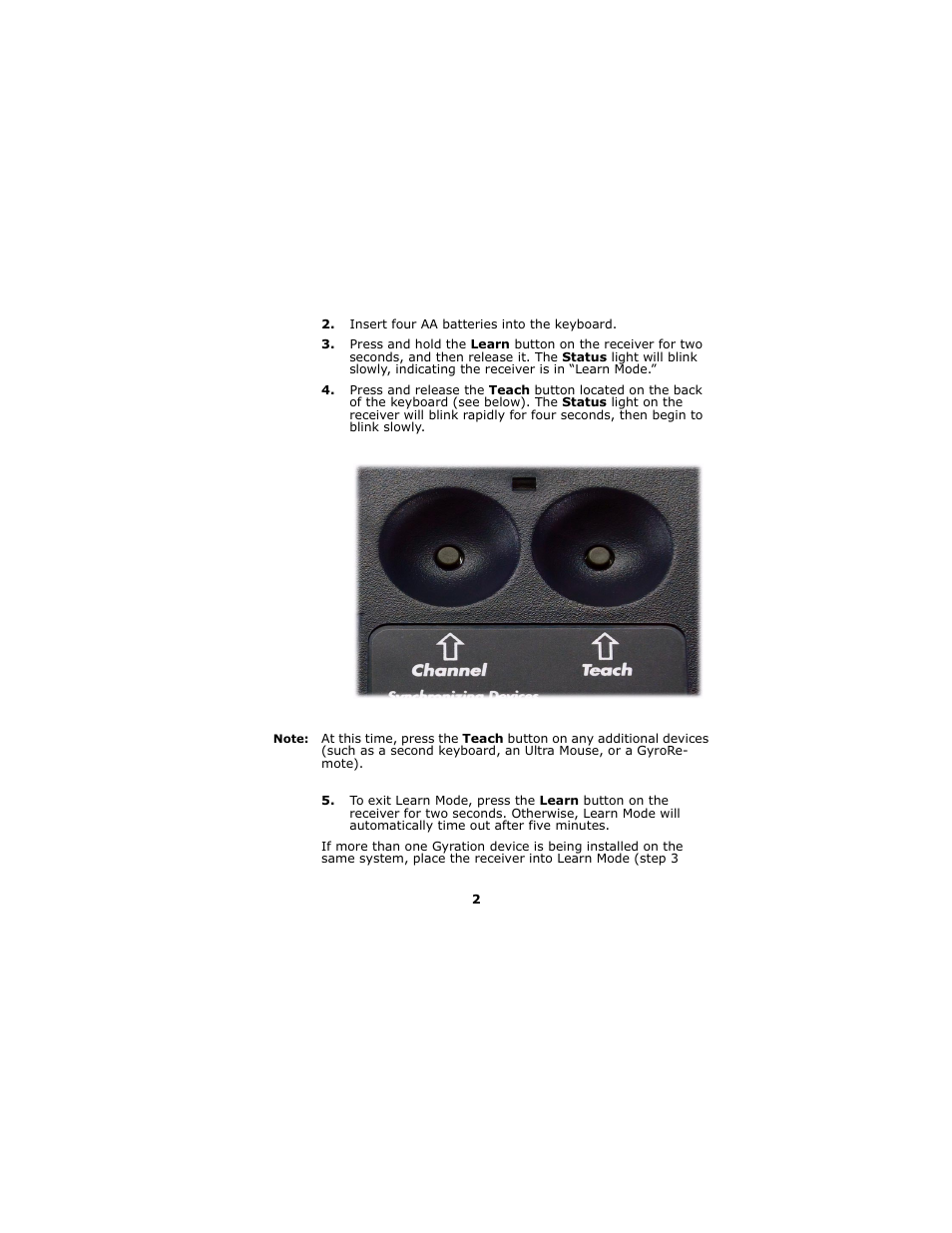 Gyration GP3200 User Manual | Page 5 / 19