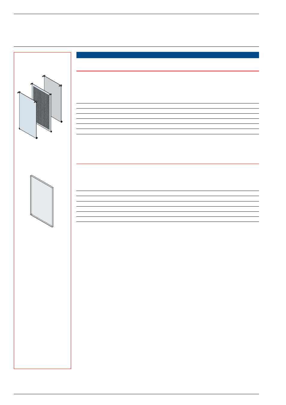 Order codes / el.nummer, Components for automation applications, Base plates | Inner doors | Gemini Industries 1SLC805002F0001 User Manual | Page 11 / 26