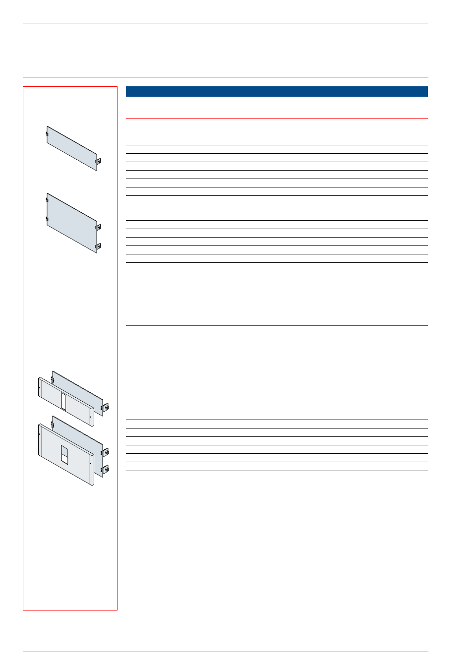 Order codes / el.nummer, Components for distribution and mixed applications, Partial modular plates | Gemini Industries 1SLC805002F0001 User Manual | Page 17 / 26