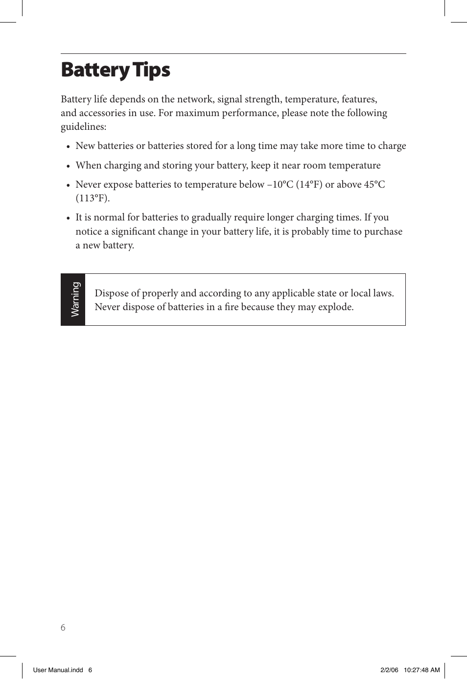 Battery tips | Gemini Industries Gemtek PT300 User Manual | Page 10 / 24
